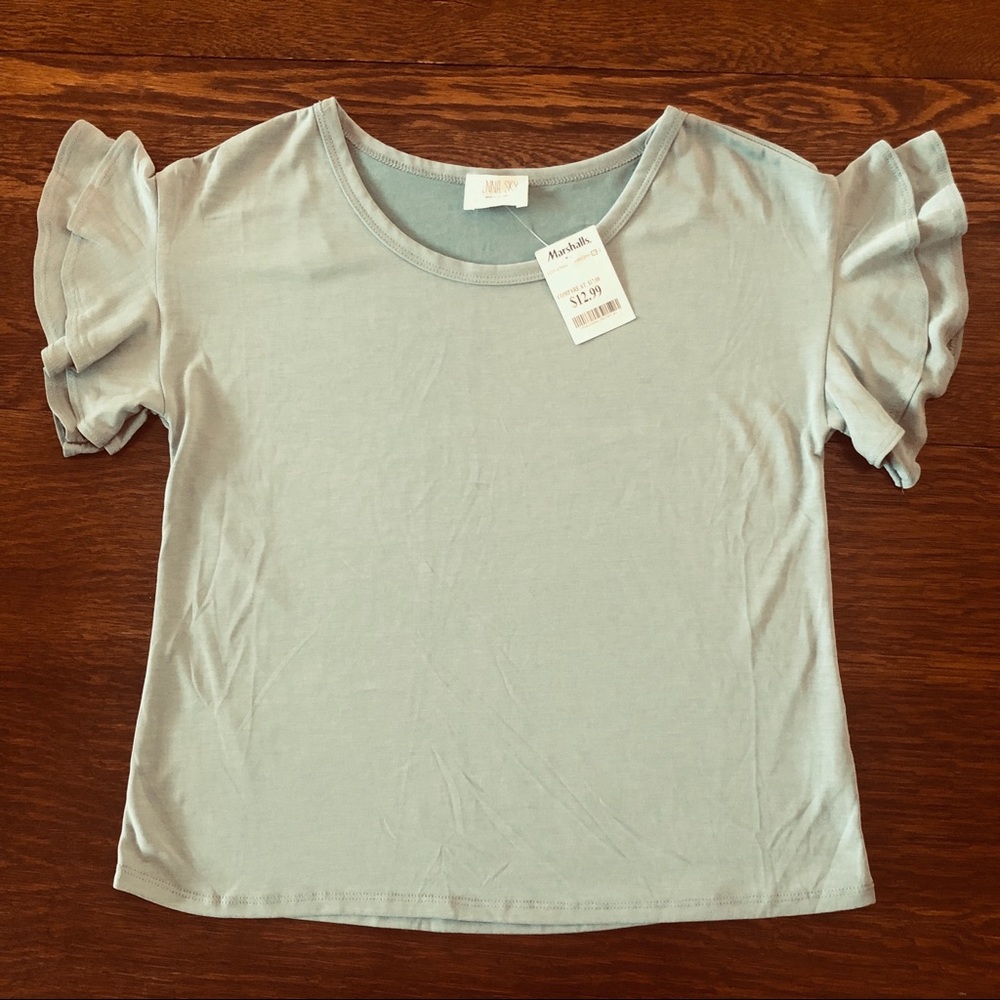 Sienna Sky Ruffled Sleeve T-Shirt